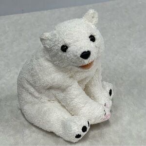 Ty 2000 beanie babies Aurora Plush Ivory the white polar bear stuffed animal toy